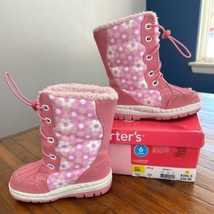 Carter’s Toddler Winter Boots, Pink, Size 6T